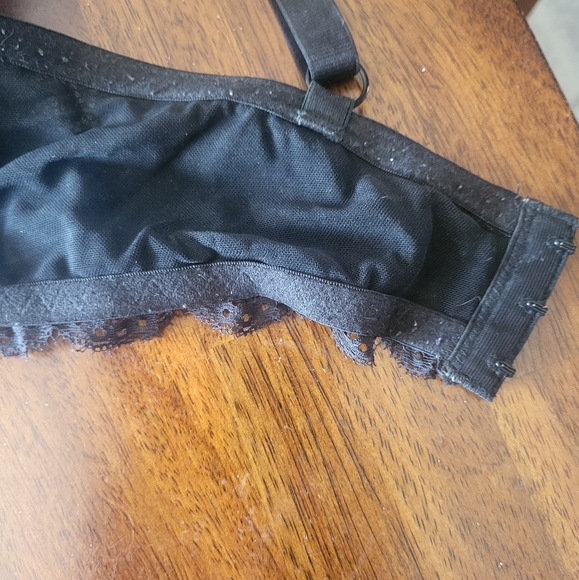 Worn Black Push Up Underwire Bra Size 38DD by Mierside. - Picture 7 of 7